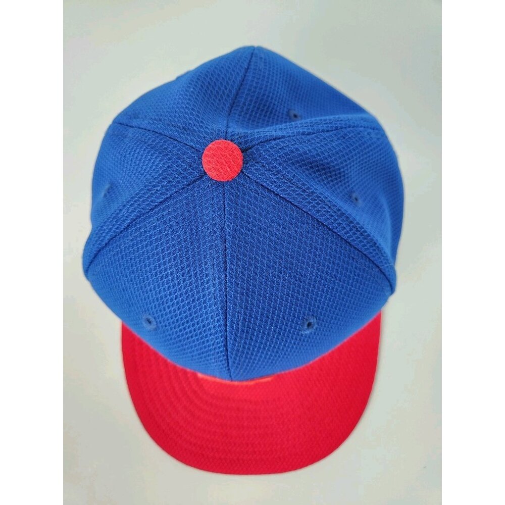 Chicago‎ Cubs Hat Fitted 7 1/4" Mens MLB Baseball New Era Blue Red Logo - Picture 6 of 10